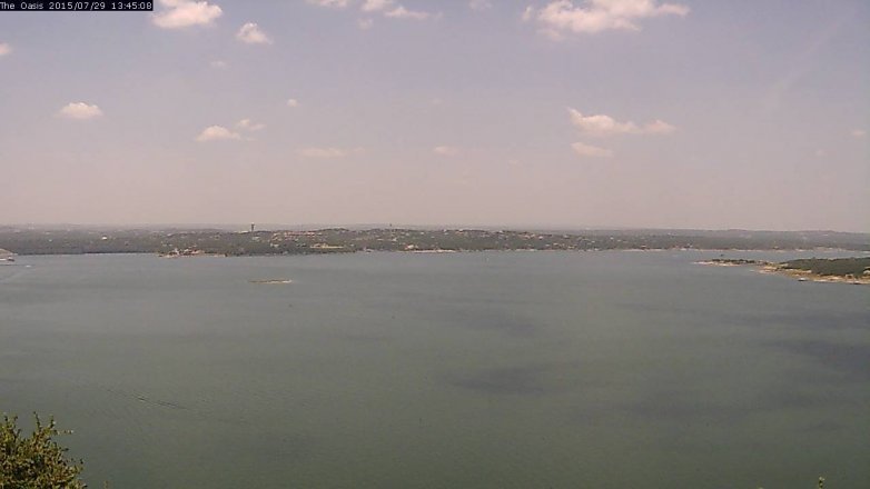 Lake Travis webcam, July 29, 2015 12:50 PM CT