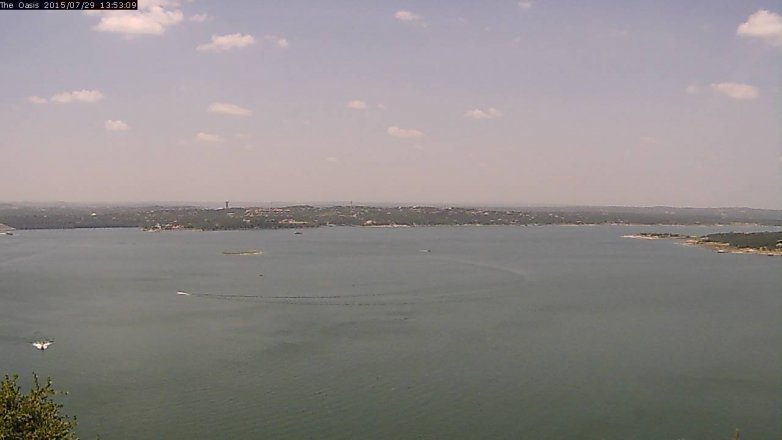 Lake Travis webcam, July 29, 2015 1:00 PM CT