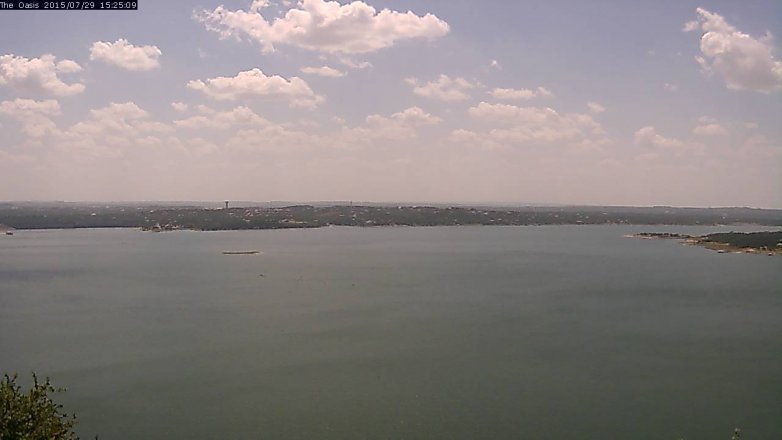 Lake Travis webcam, July 29, 2015 2:30 PM CT