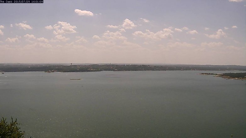 Lake Travis webcam, July 29, 2015 3:05 PM CT