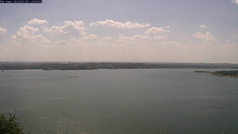 Lake Travis webcam, July 29, 2015 3:30 PM CT