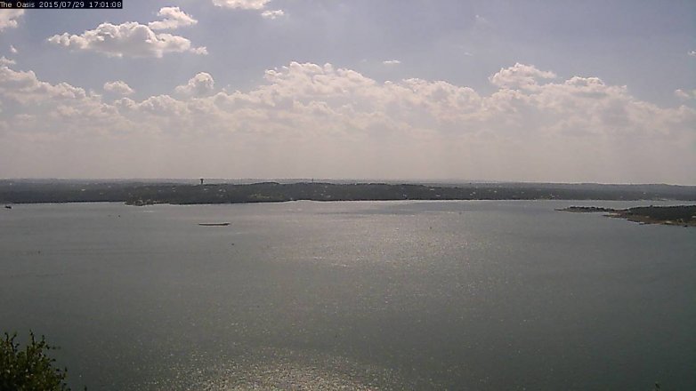 Lake Travis webcam, July 29, 2015 4:05 PM CT
