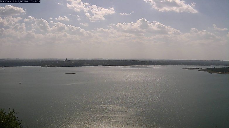 Lake Travis webcam, July 29, 2015 4:20 PM CT