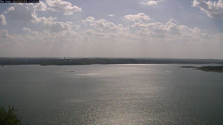 Lake Travis webcam, July 29, 2015 4:30 PM CT