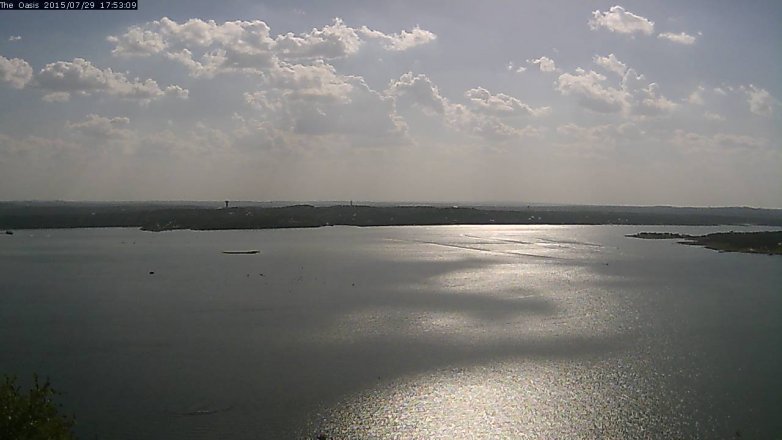 Lake Travis webcam, July 29, 2015 5:00 PM CT