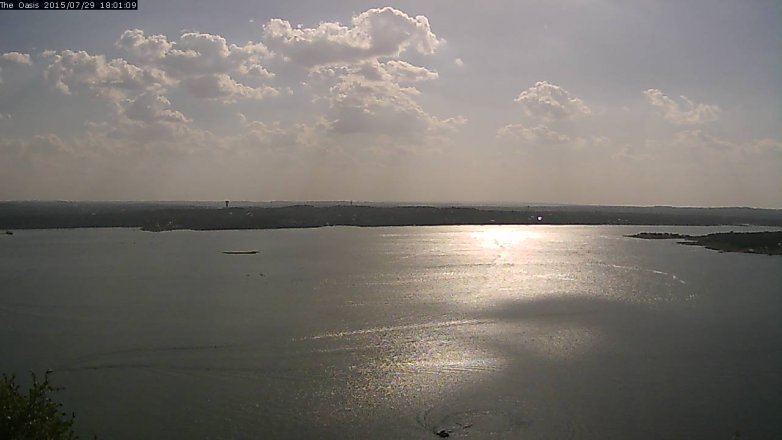 Lake Travis webcam, July 29, 2015 5:05 PM CT