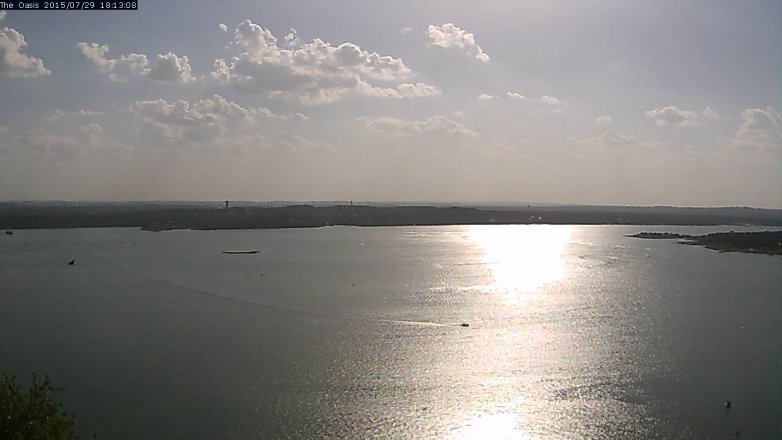 Lake Travis webcam, July 29, 2015 5:20 PM CT