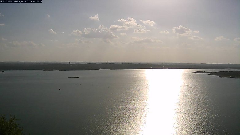 Lake Travis webcam, July 29, 2015 5:30 PM CT