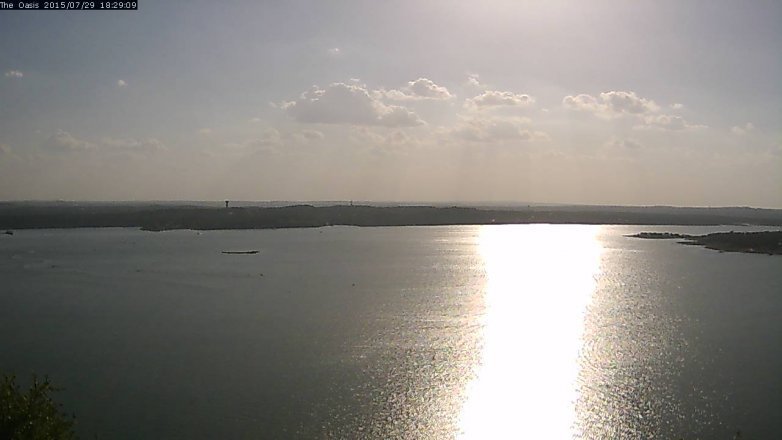 Lake Travis webcam, July 29, 2015 5:35 PM CT