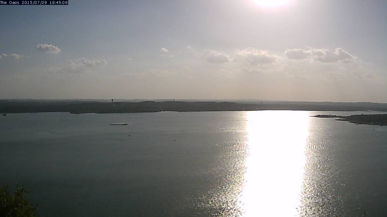 Lake Travis webcam, July 29, 2015 5:50 PM CT