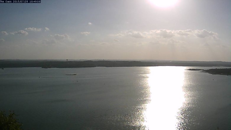 Lake Travis webcam, July 29, 2015 5:55 PM CT