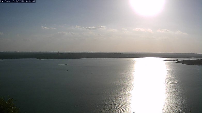 Lake Travis webcam, July 29, 2015 6:10 PM CT