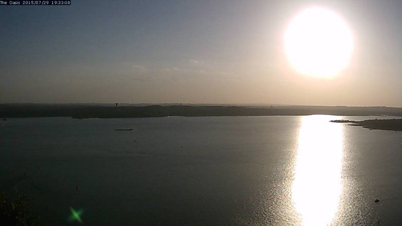 Lake Travis webcam, July 29, 2015 6:40 PM CT