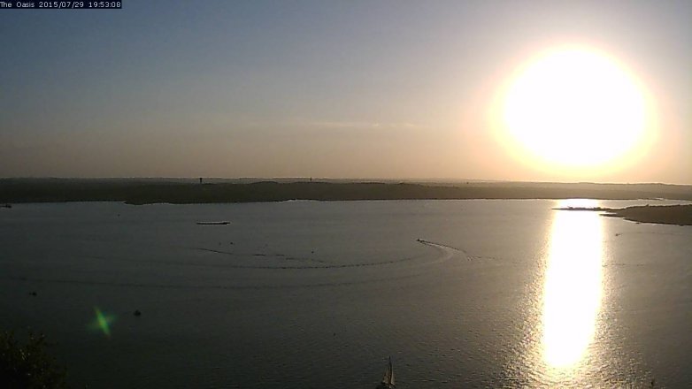 Lake Travis webcam, July 29, 2015 7:00 PM CT