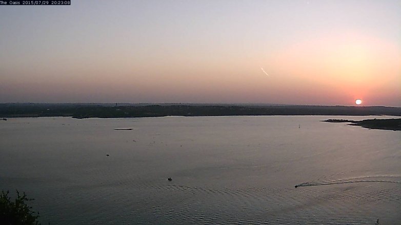Lake Travis webcam, July 29, 2015 7:30 PM CT