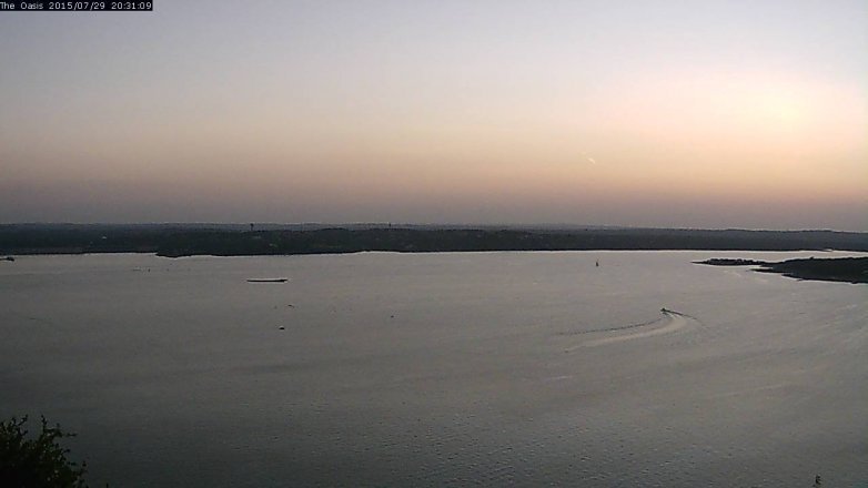 Lake Travis webcam, July 29, 2015 7:35 PM CT