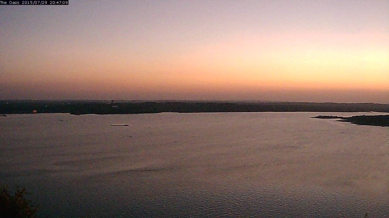 Lake Travis webcam, July 29, 2015 7:55 PM CT