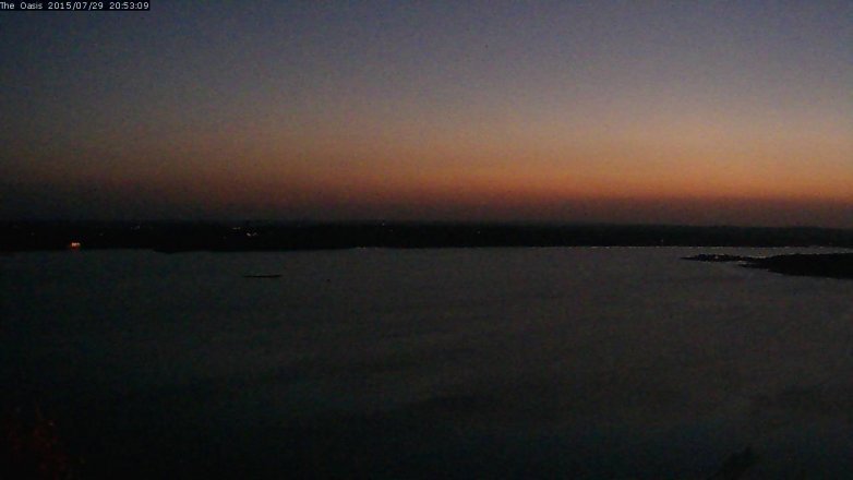 Lake Travis webcam, July 29, 2015 8:00 PM CT