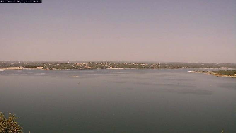 Lake Travis webcam, July 30, 2015 10:00 AM CT