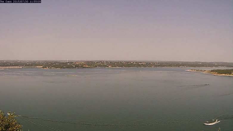 Lake Travis webcam, July 30, 2015 11:00 AM CT