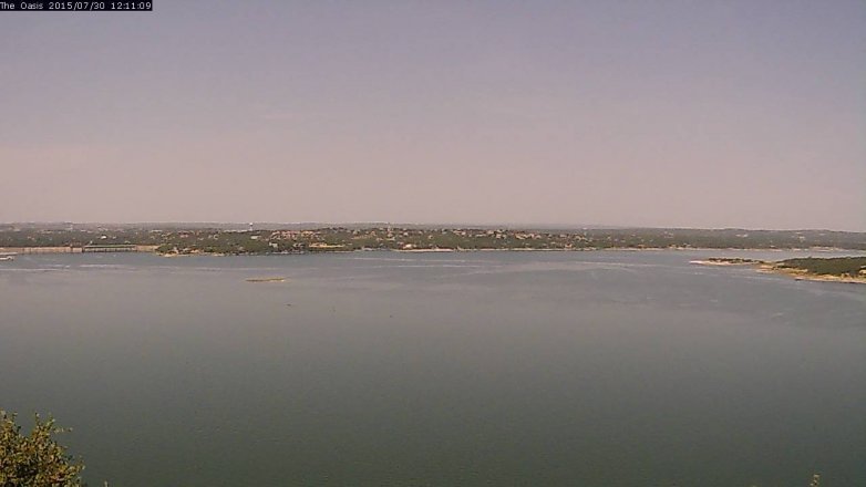 Lake Travis webcam, July 30, 2015 11:20 AM CT