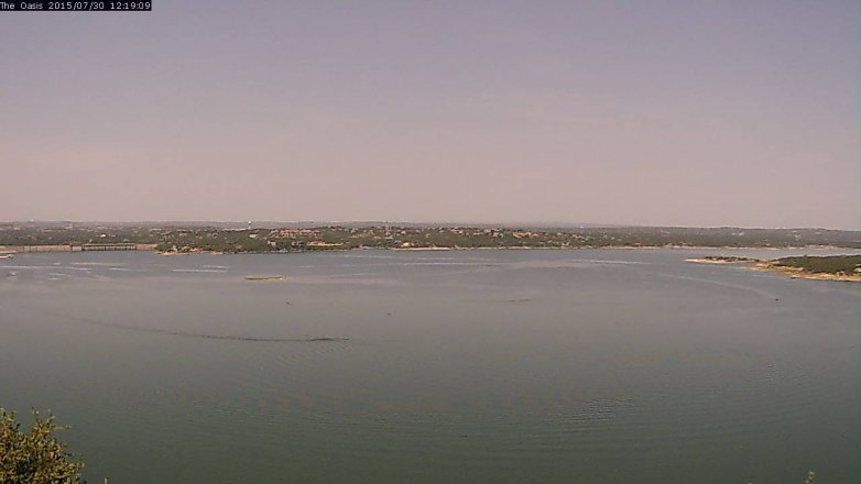 Lake Travis webcam, July 30, 2015 11:25 AM CT