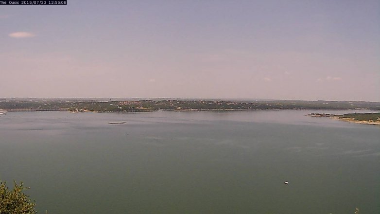 Lake Travis webcam, July 30, 2015 12:05 PM CT