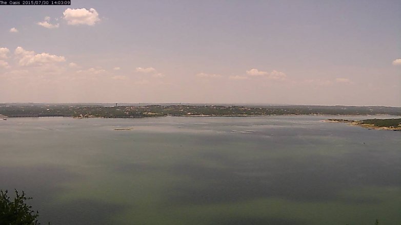 Lake Travis webcam, July 30, 2015 1:10 PM CT