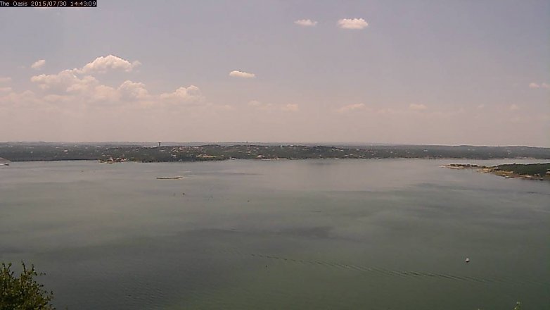 Lake Travis webcam, July 30, 2015 1:50 PM CT