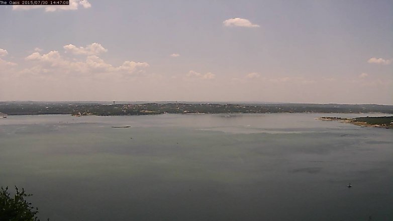 Lake Travis webcam, July 30, 2015 1:55 PM CT
