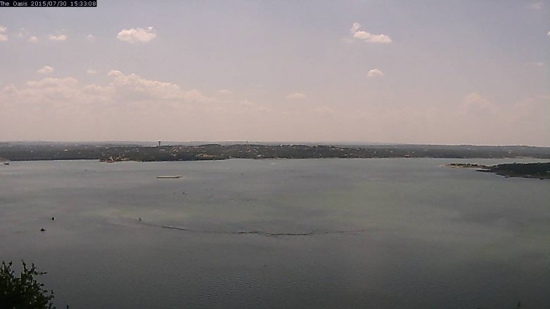 Lake Travis webcam, July 30, 2015 2:40 PM CT