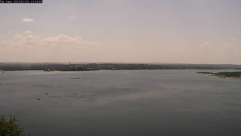 Lake Travis webcam, July 30, 2015 2:45 PM CT