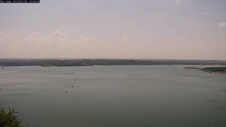 Lake Travis webcam, July 30, 2015 3:00 PM CT