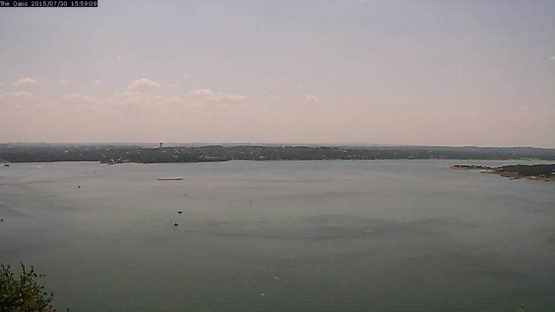 Lake Travis webcam, July 30, 2015 3:05 PM CT