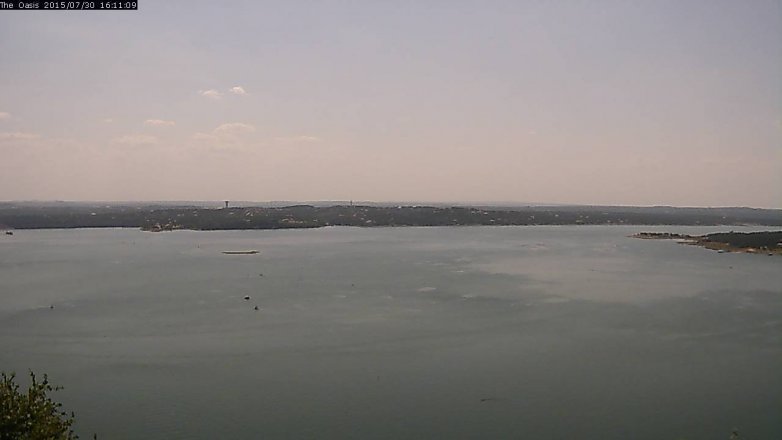 Lake Travis webcam, July 30, 2015 3:15 PM CT