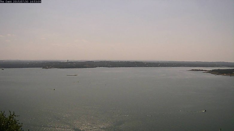 Lake Travis webcam, July 30, 2015 4:00 PM CT