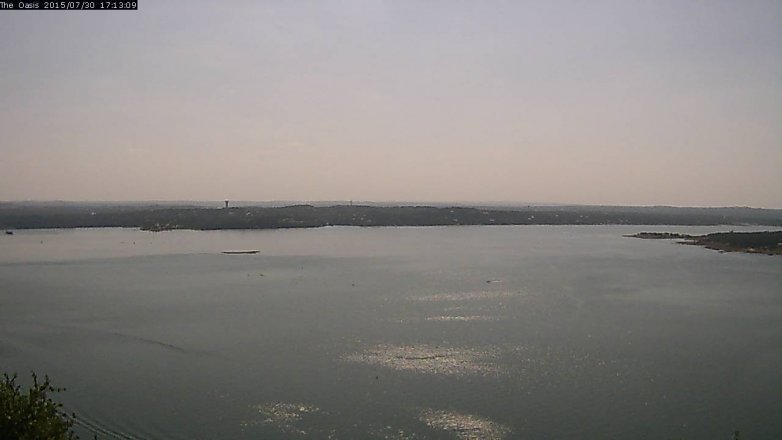 Lake Travis webcam, July 30, 2015 4:20 PM CT