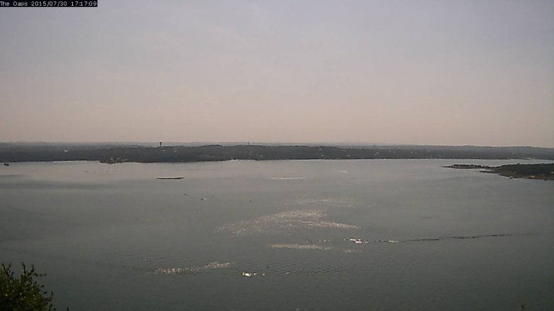Lake Travis webcam, July 30, 2015 4:25 PM CT
