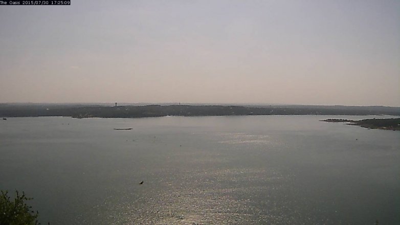 Lake Travis webcam, July 30, 2015 4:30 PM CT