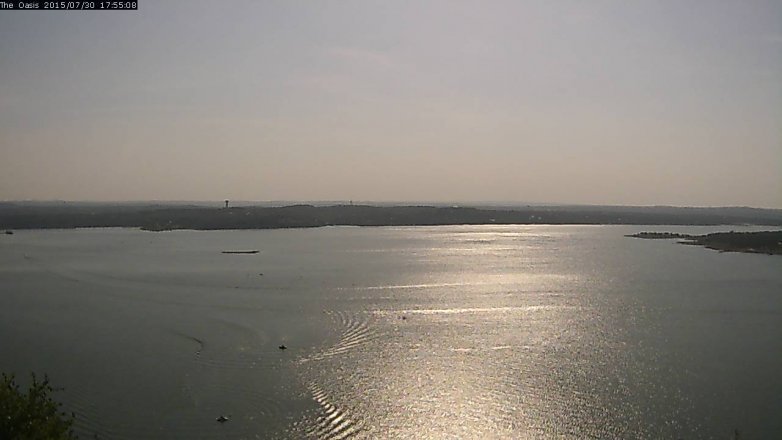 Lake Travis webcam, July 30, 2015 5:00 PM CT