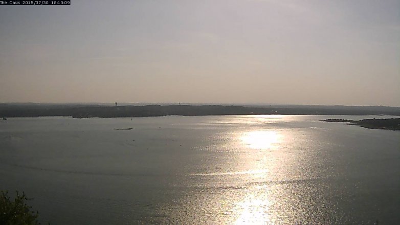 Lake Travis webcam, July 30, 2015 5:20 PM CT