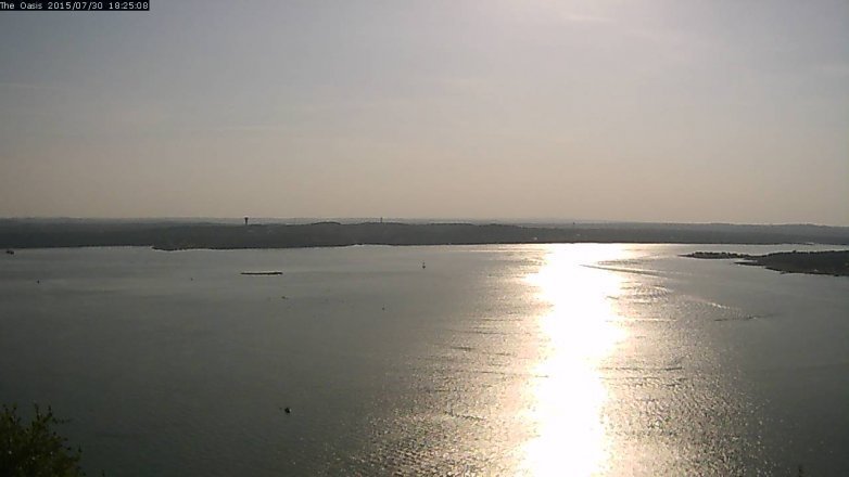 Lake Travis webcam, July 30, 2015 5:30 PM CT