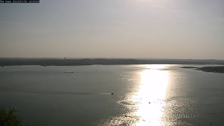 Lake Travis webcam, July 30, 2015 5:35 PM CT