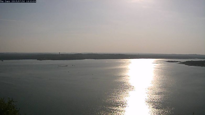 Lake Travis webcam, July 30, 2015 5:40 PM CT