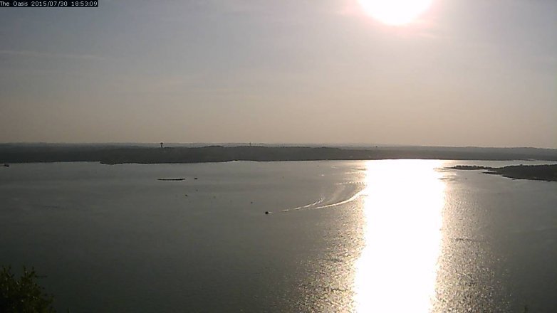 Lake Travis webcam, July 30, 2015 6:00 PM CT
