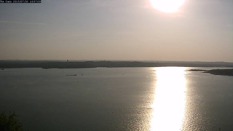 Lake Travis webcam, July 30, 2015 6:05 PM CT