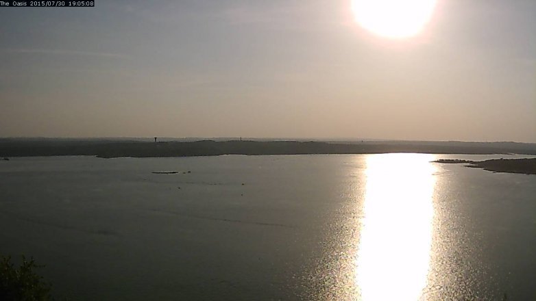 Lake Travis webcam, July 30, 2015 6:10 PM CT