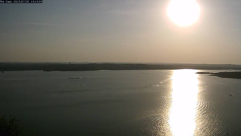 Lake Travis webcam, July 30, 2015 6:25 PM CT