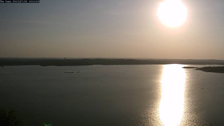 Lake Travis webcam, July 30, 2015 6:30 PM CT