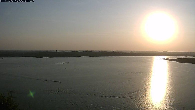 Lake Travis webcam, July 30, 2015 6:55 PM CT